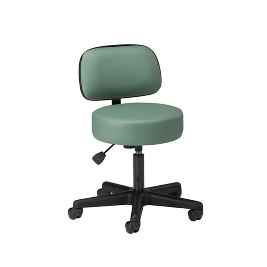 Clinton 5-Leg Pneumatic Stool with Backrest