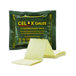 CELOX Z-Fold Hemostatic Gauze, 3 in. x 5 ft.