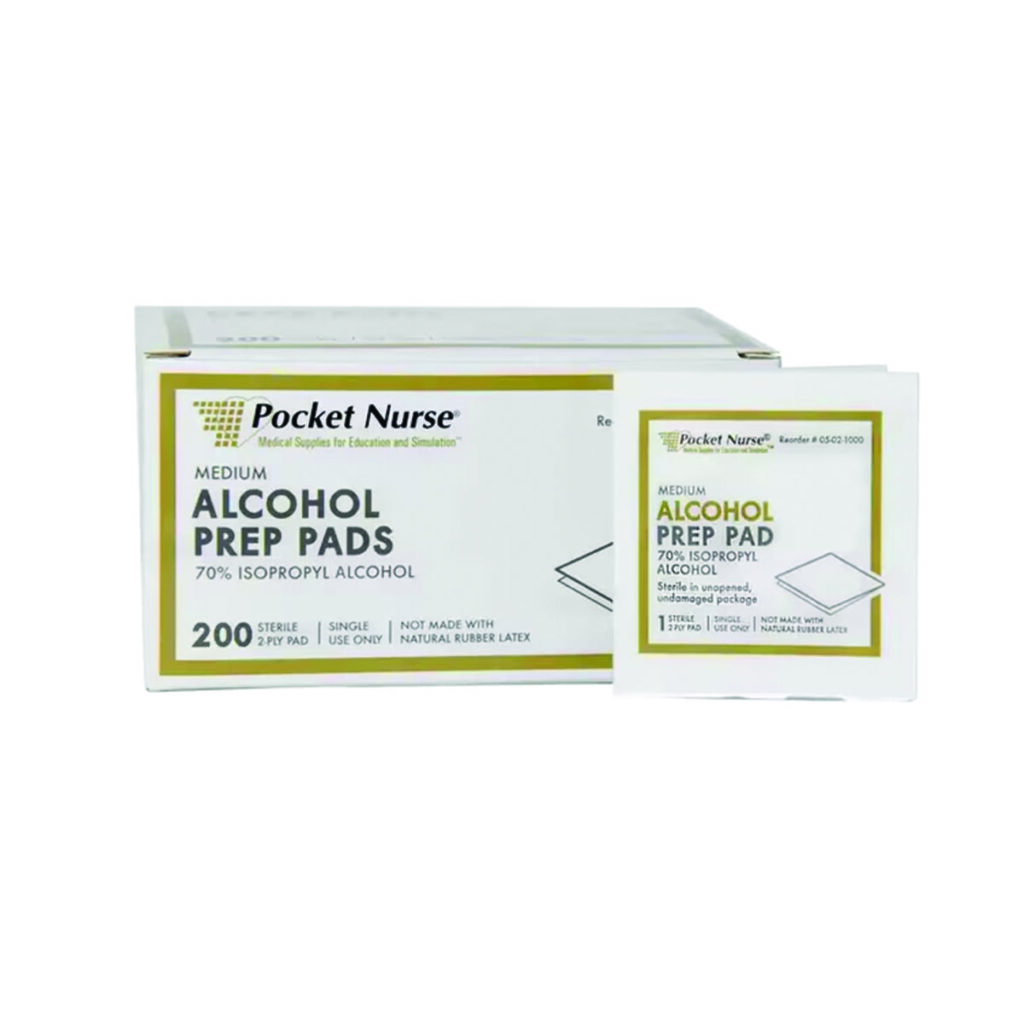 Alcohol Prep Pads, Medium