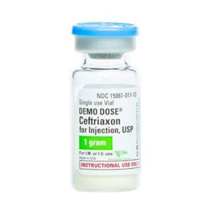 Demo Dose® Simulated Ceftriaxone 1g/10mL Vial