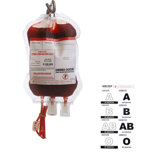 Demo Dose® Simulated Packed Red Blood Cells