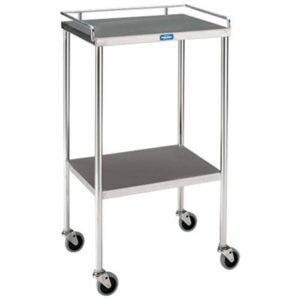 Pedigo® Utility Table with Shelf & Rail