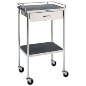 Pedigo® Utility Table with Shelf, Drawer & Rail