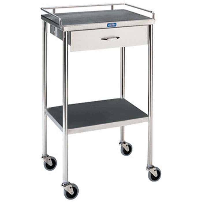 Pedigo® Utility Table with Shelf, Drawer & Rail