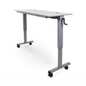 60" Adjustable Flip-Top Table with Crank Handle