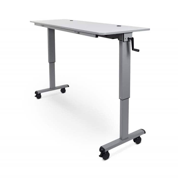 60″ Adjustable Flip-Top Table with Crank Handle
