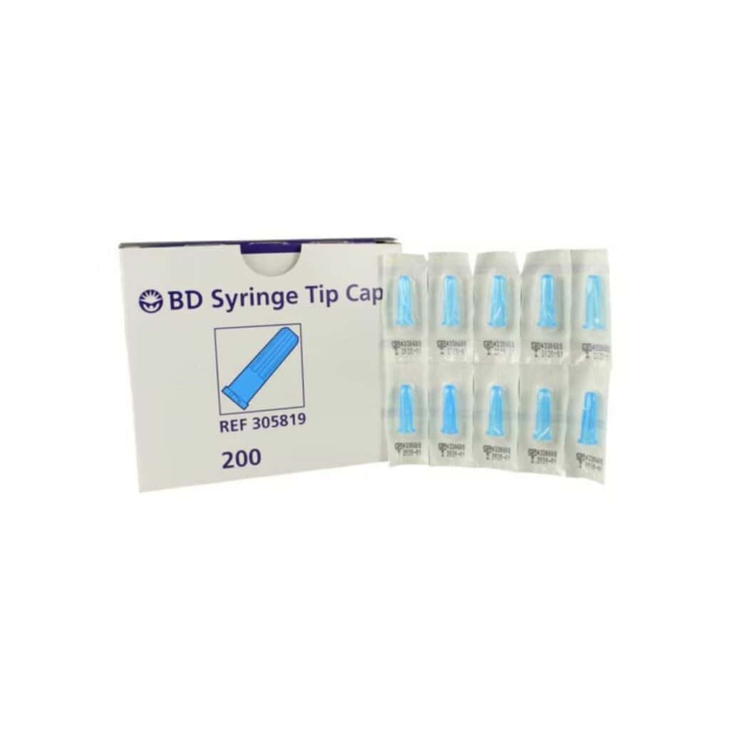 Sterile Female Luer Tip Caps, Box of 200