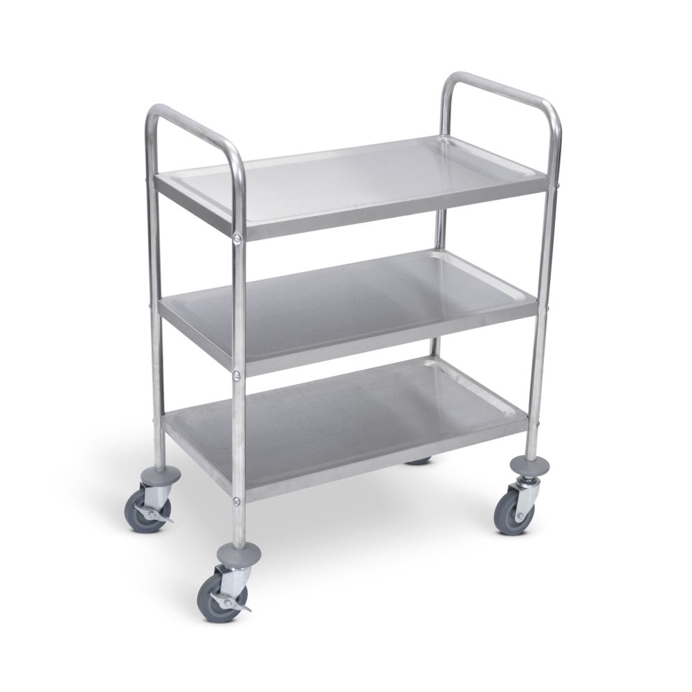 37″ Stainless Steel Cart, Three Shelves