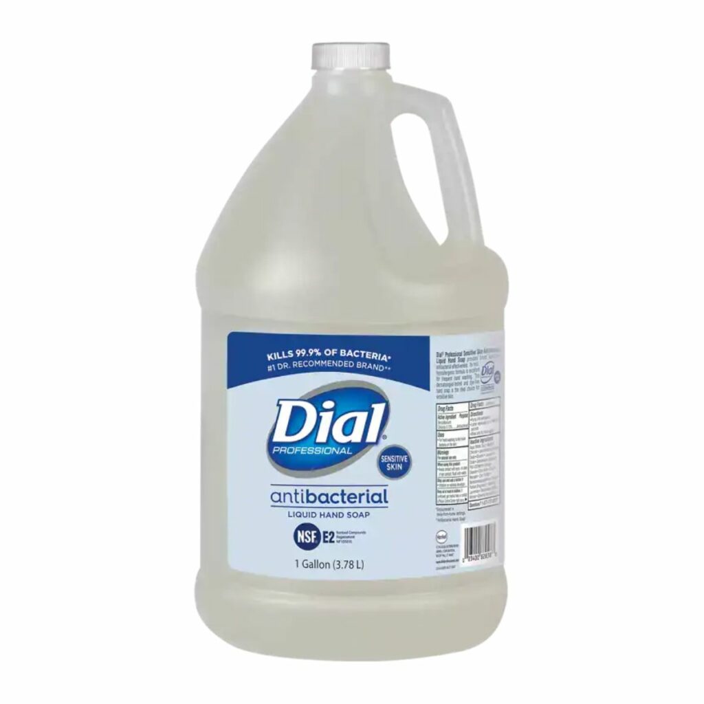 Dial® Sensitive Skin Antimicrobial Soap, 1 Gallon