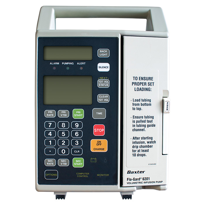 Baxter Flo-Gard 6201 Single Channel Infusion Pump