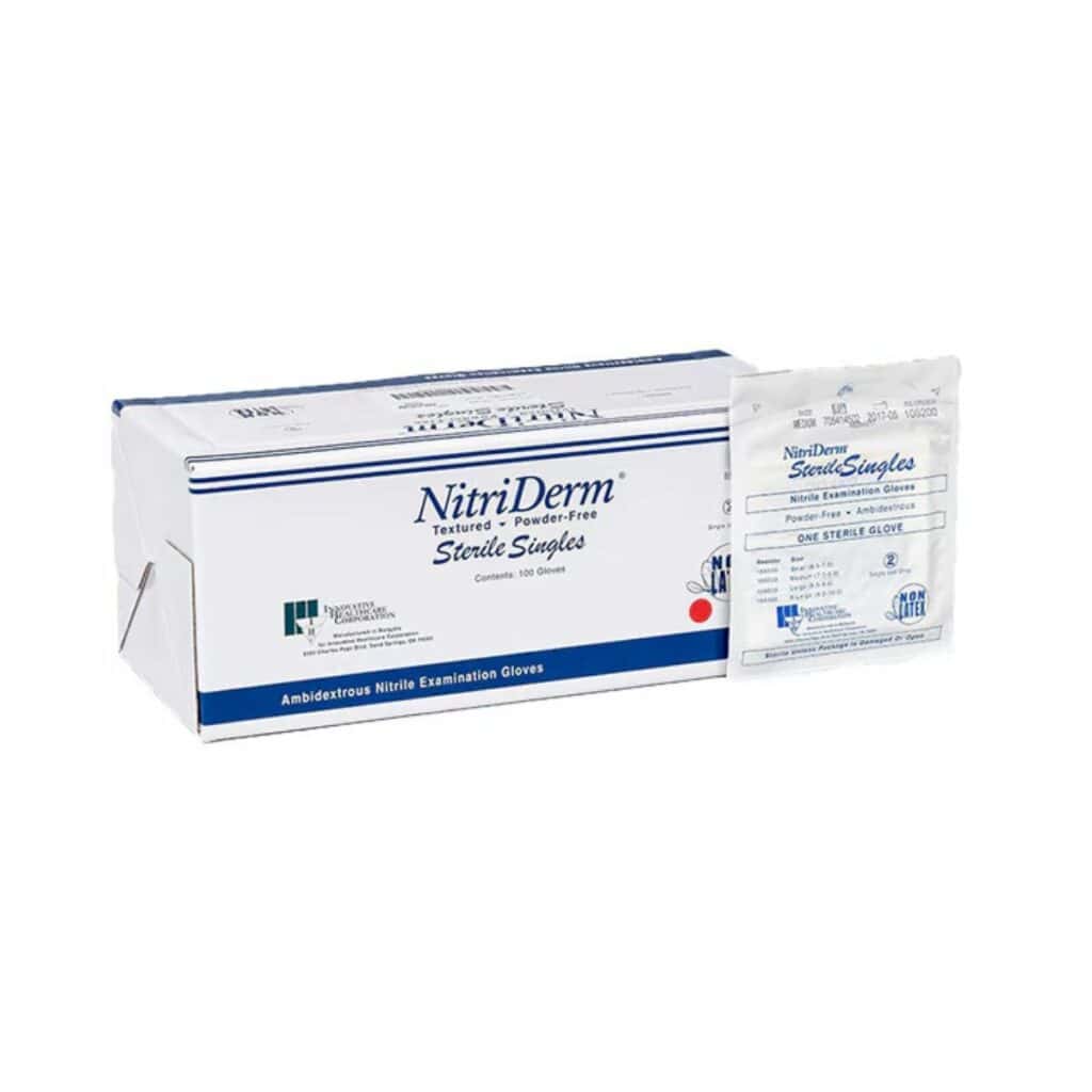 NitriDerm® Sterile Singles Nitrile Exam Gloves