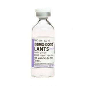 Demo Dose® Simulated Insulin Glargine, 100 units/mL, 10mL Vial