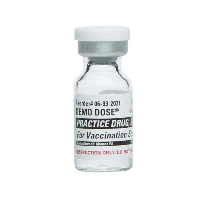 Demo Dose® Simulated Practice Vaccine Vial, 2mL