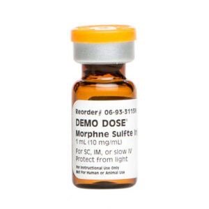 Demo Dose® Simulated Morphine Sulfate, 10mg/1mL Vial
