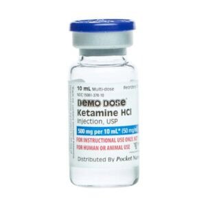 Demo Dose® Simulated Ketamine (Ketalar), 50mg/mL, 10mL