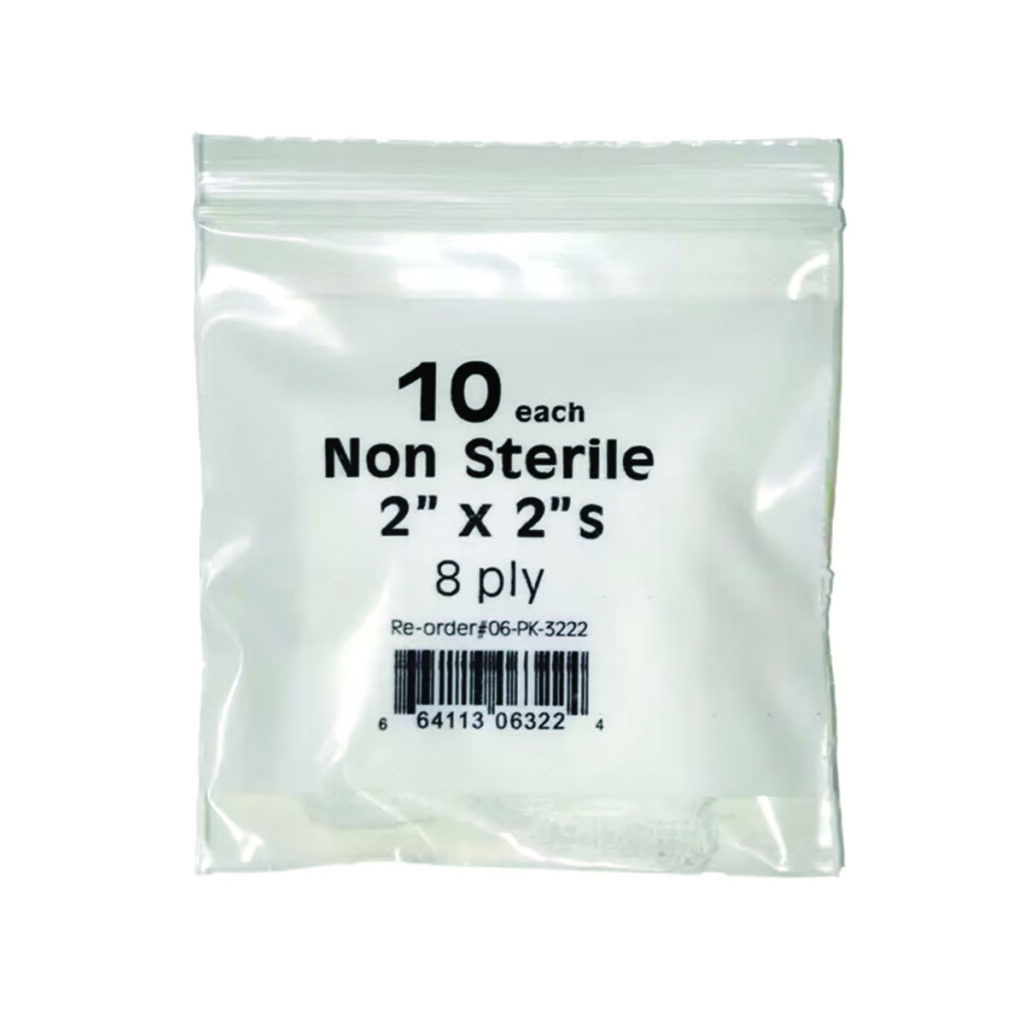 Non-Sterile Gauze Pack, 2 in. x 2 in.