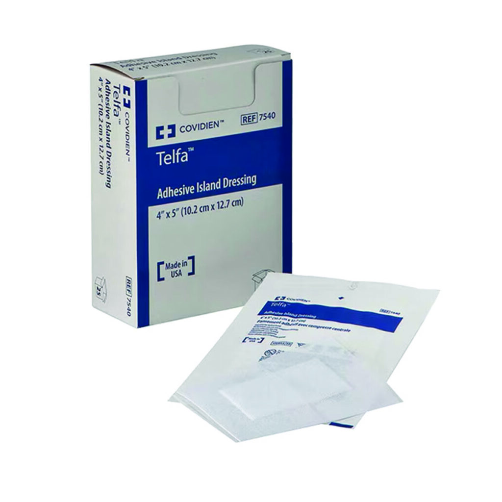 Telfa Adhesive Island Dressing, 4 in. x 5 in.