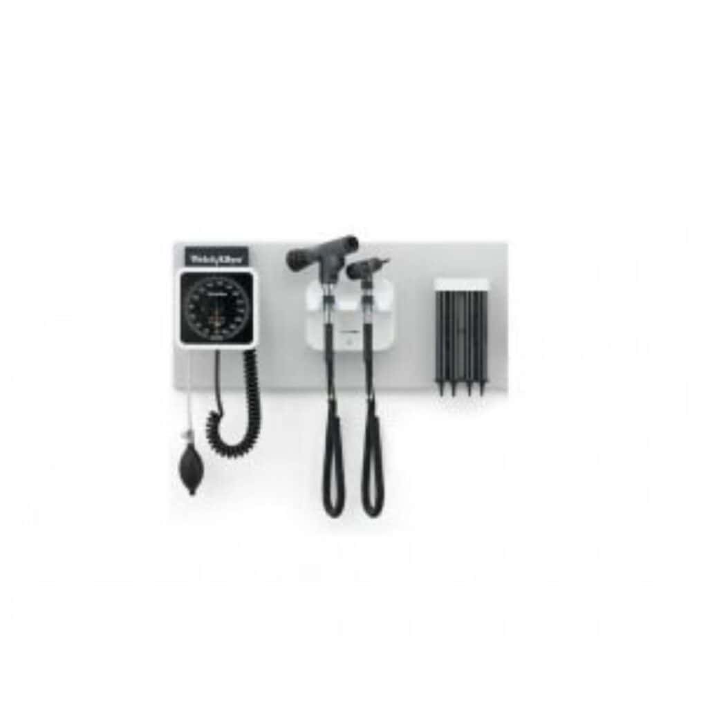 Welch Allyn Veterinary Wall Transformer with Aneroid Sphygmomanometer and Disposable Specula Dispenser