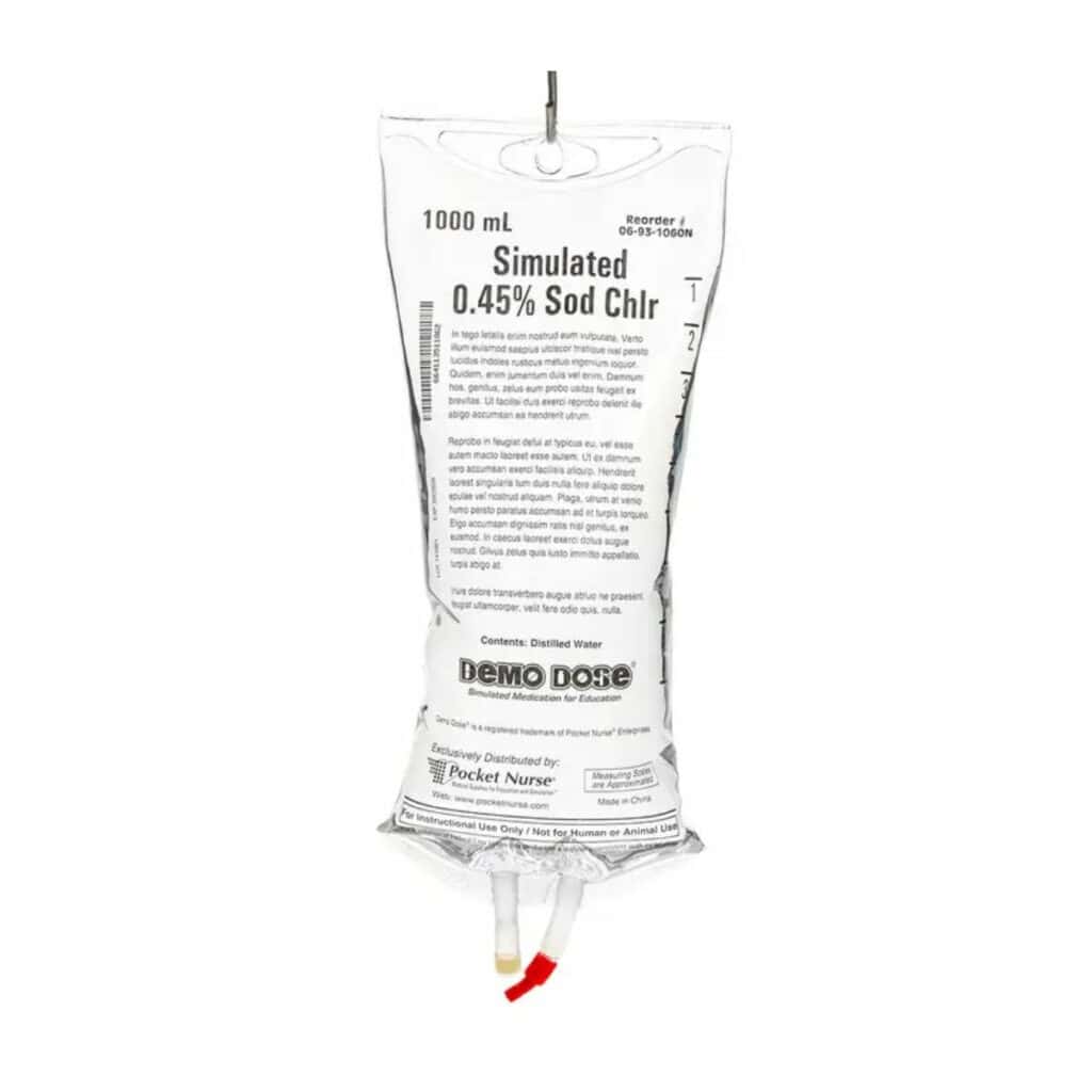 Demo Dose® 0.45% NaCl IV Fluids