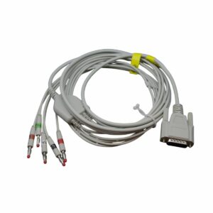 5-Lead Veterinary ECG Cable with 4 mm Banana Connectors