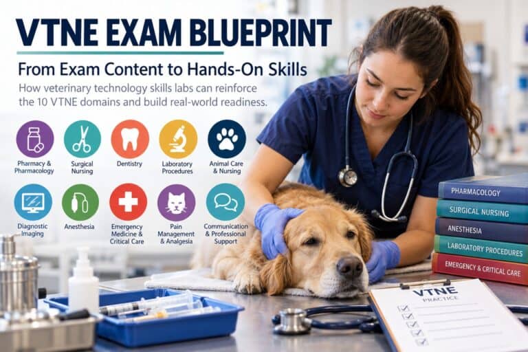 VTNE Exam Blueprint: Vet Tech Exam & Skills Lab Guide